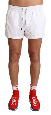Dolce & Gabbana Men's White Swim Shorts