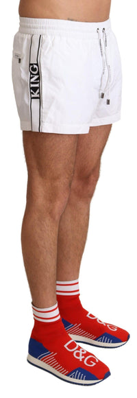 Dolce & Gabbana Men's White Swim Shorts