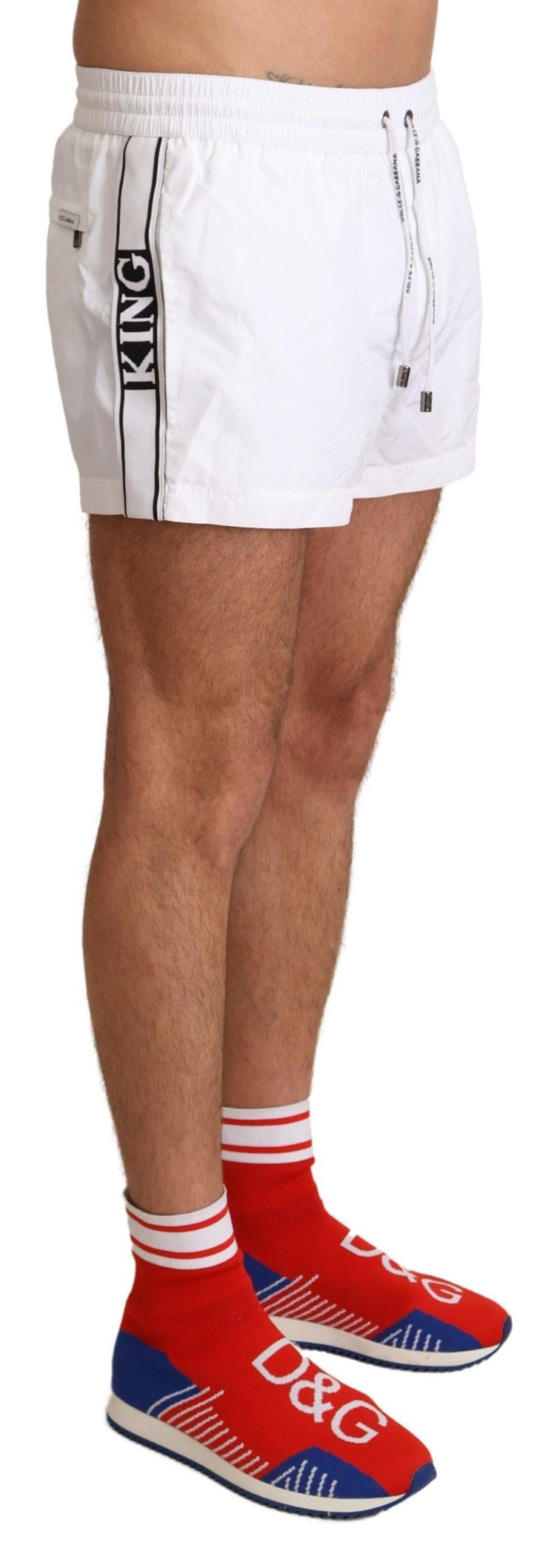 Dolce & Gabbana Men's White Swim Shorts