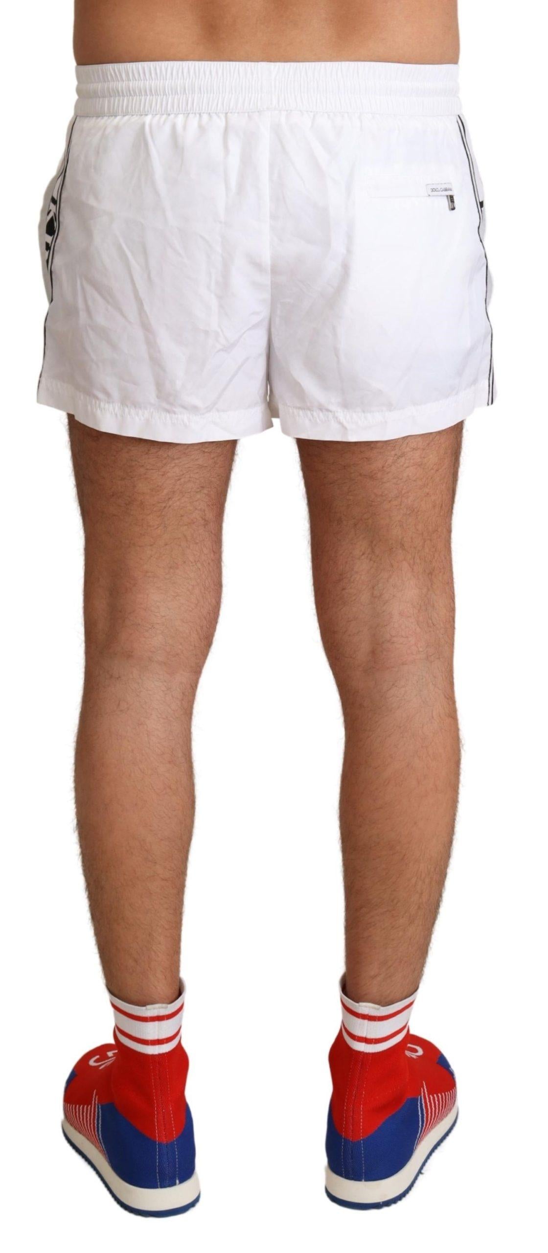 Dolce & Gabbana Men's White Swim Shorts