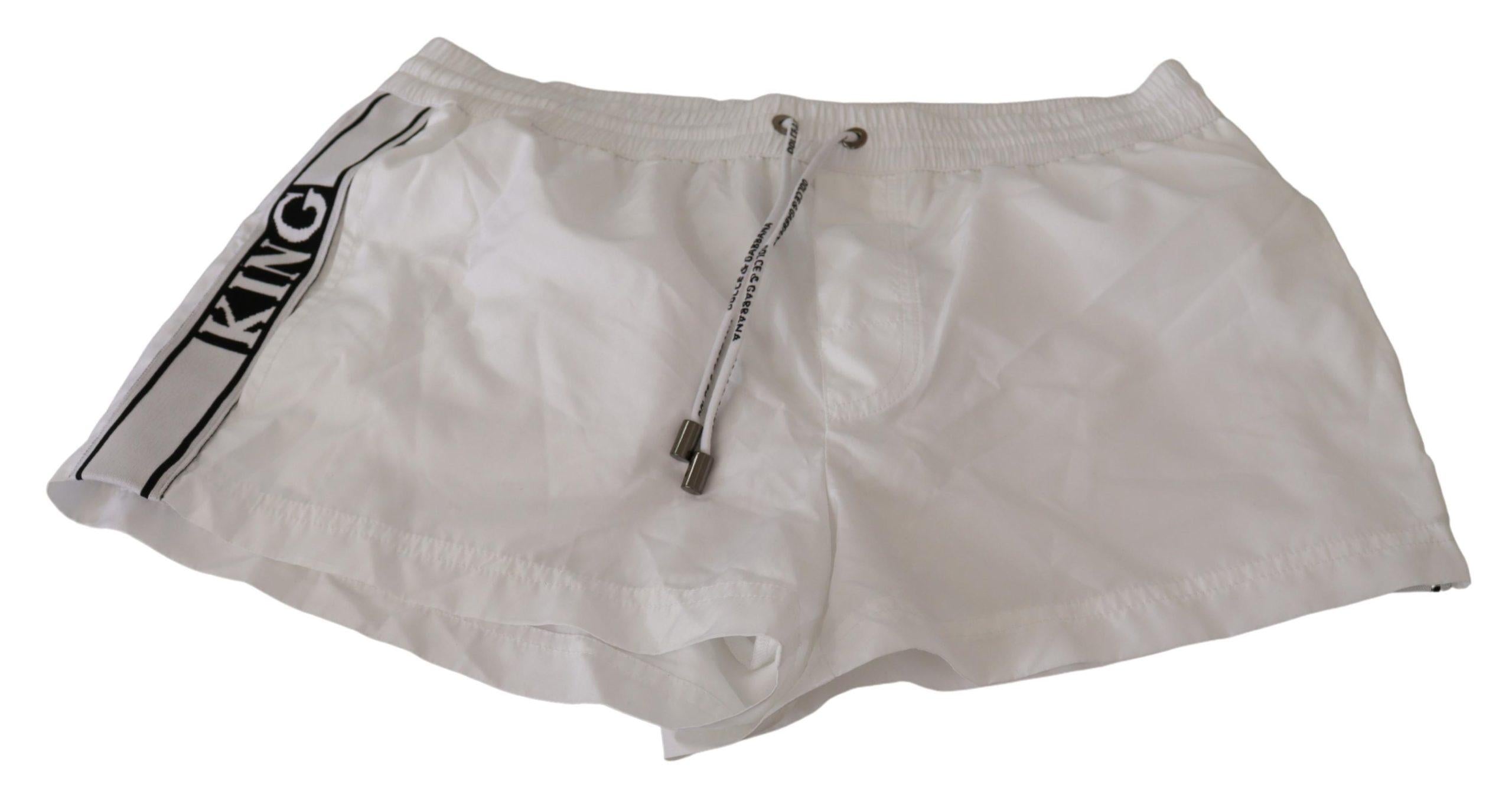 Dolce & Gabbana Men's White Swim Shorts