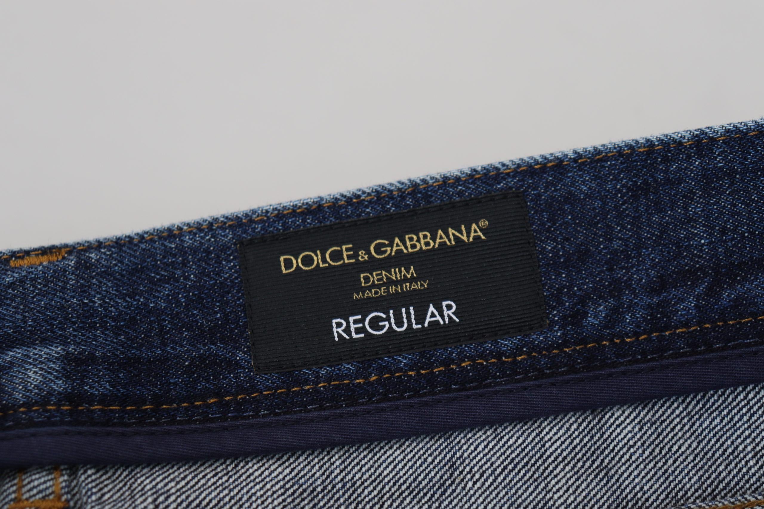 Dolce & Gabbana Men's Slim Fit Ripped Jeans