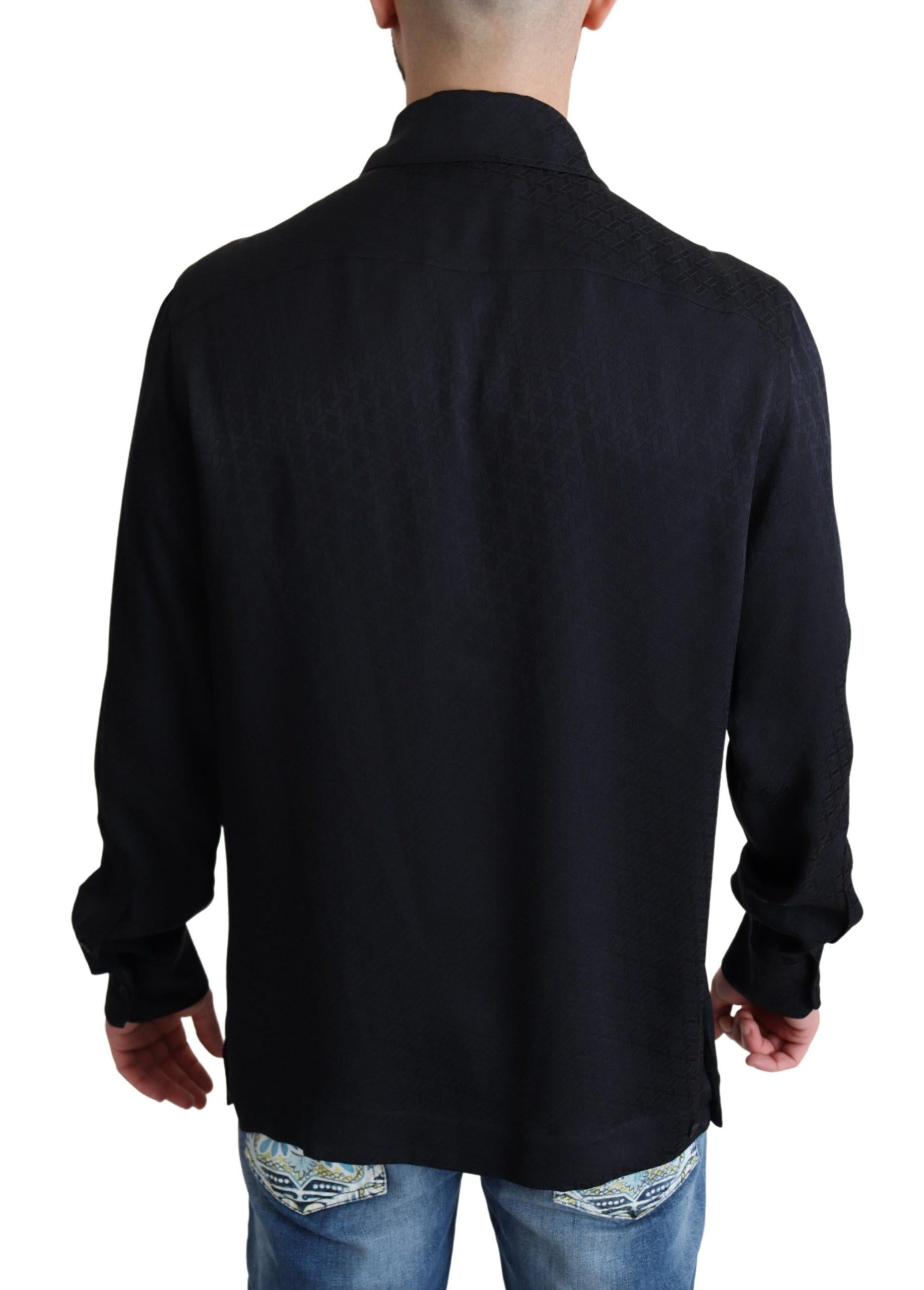 Dolce & Gabbana Silk Jacquard Casual Button Down Shirt