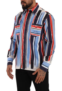 Dolce & Gabbana Mens Striped Cotton Shirt