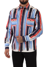 Dolce & Gabbana Mens Striped Cotton Shirt