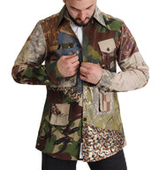 Dolce & Gabbana Patchwork Button Down Shirt