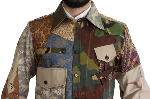 Dolce & Gabbana Patchwork Button Down Shirt