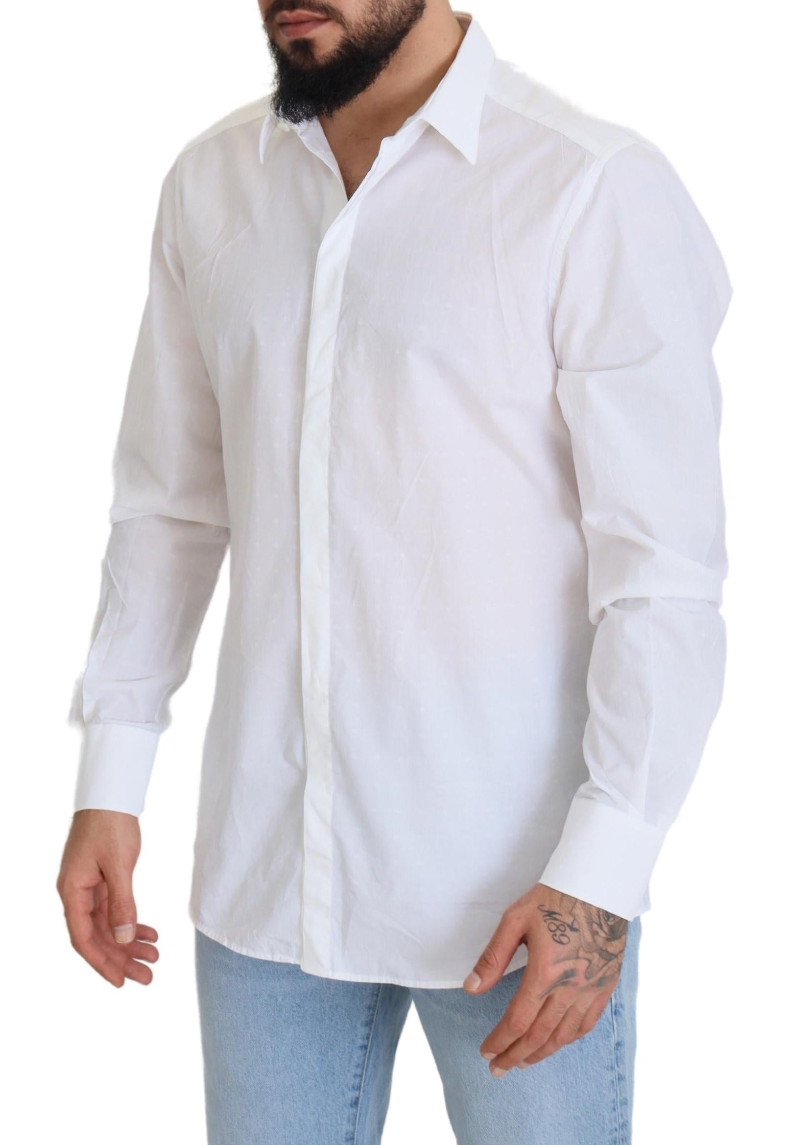 Dolce & Gabbana  Classic Fit Cotton Shirt - White