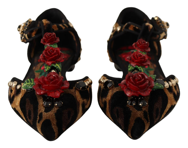 Dolce & Gabbana Leopard Print Ballerina Sandals