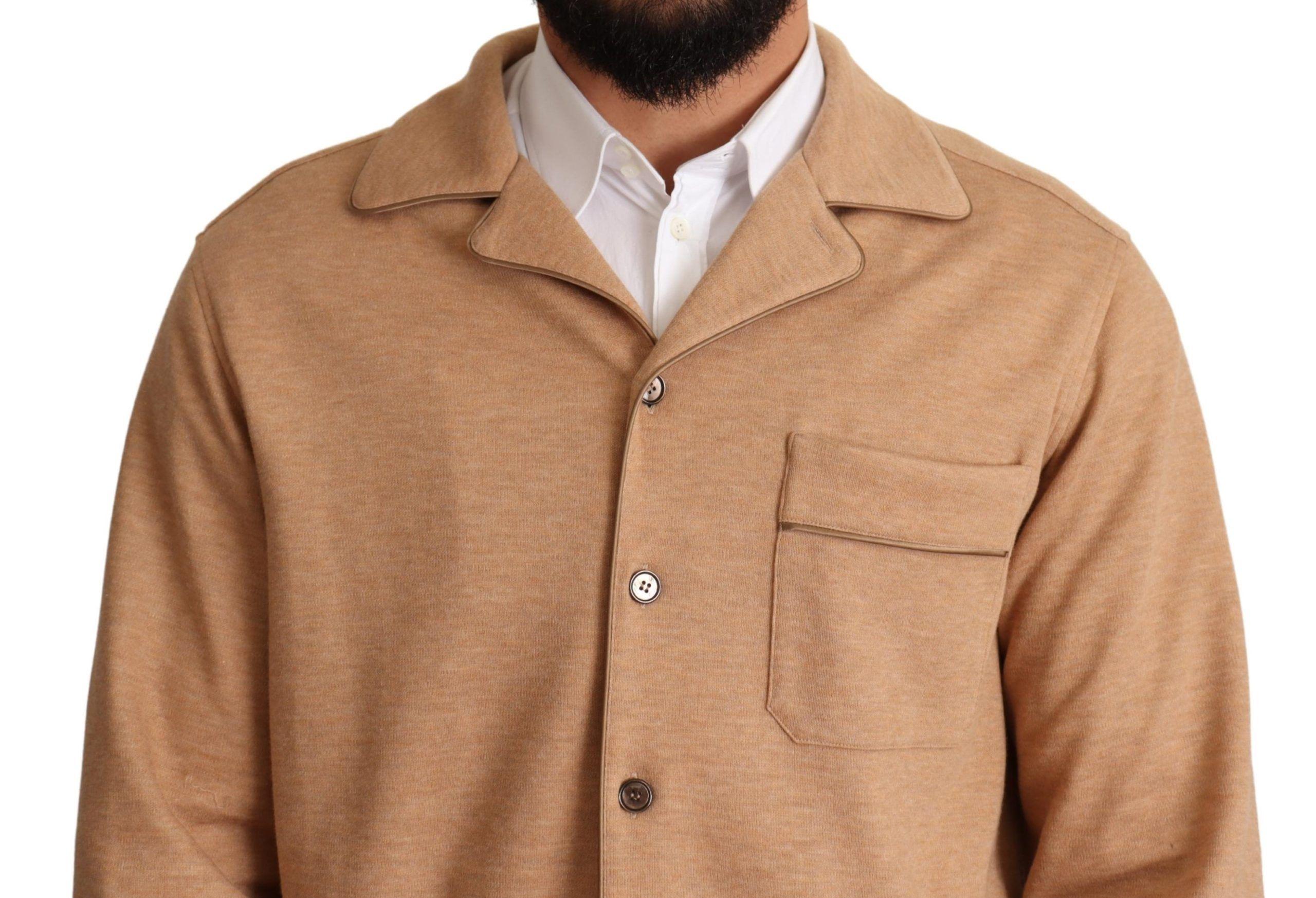 Dolce & Gabbana  Men's Classic Shirt Jacket in Beige