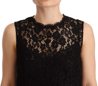 Dolce & Gabbana Black Lace Mini Dress