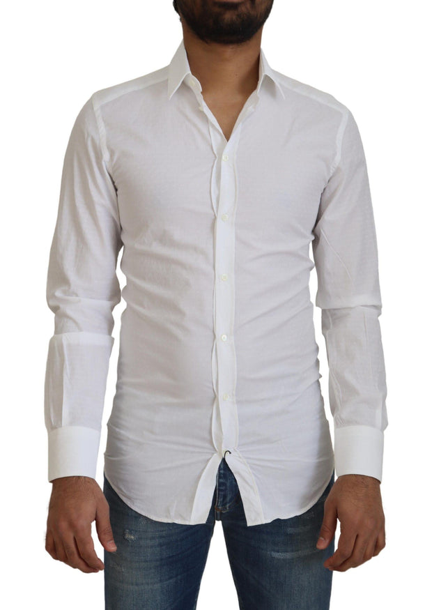 Dolce & Gabbana Classic  Cotton Slim Fit Dress Shirt
