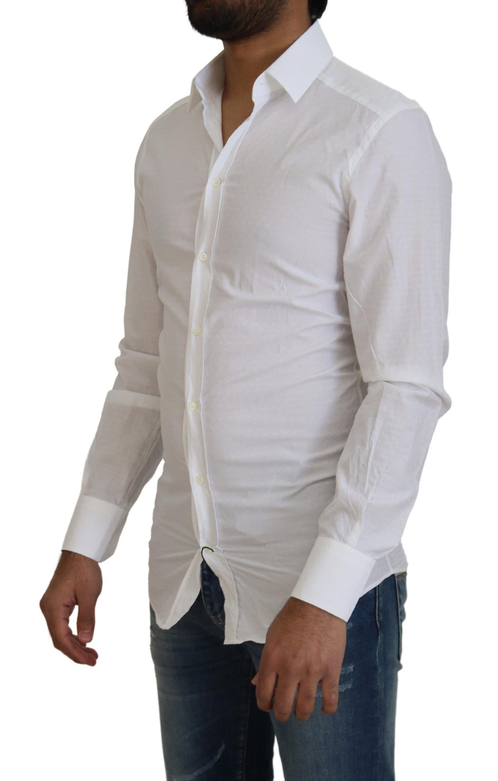 Dolce & Gabbana  Classic Fit Long Sleeve Dress Shirt White