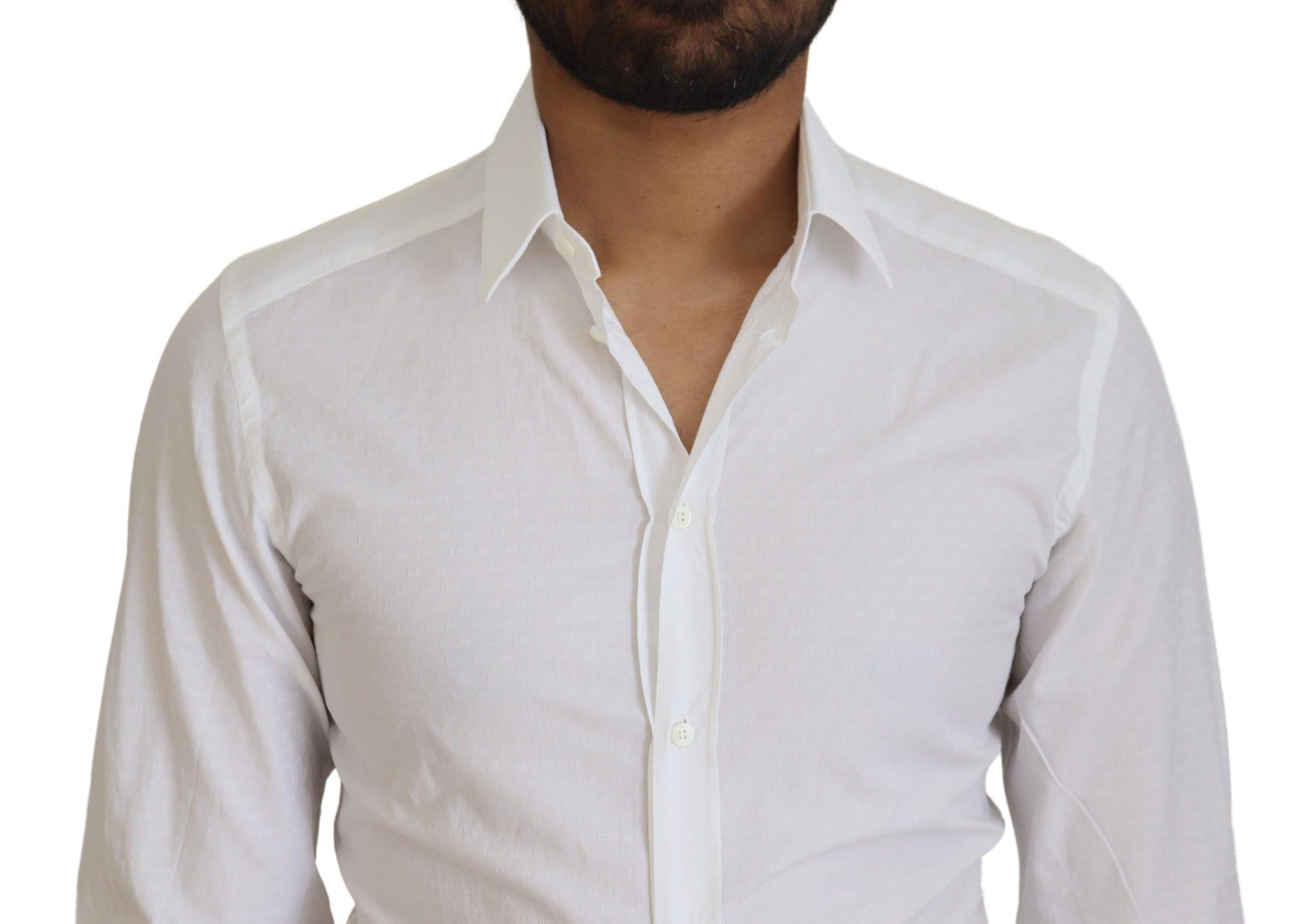 Dolce & Gabbana  Classic Fit Long Sleeve Dress Shirt White