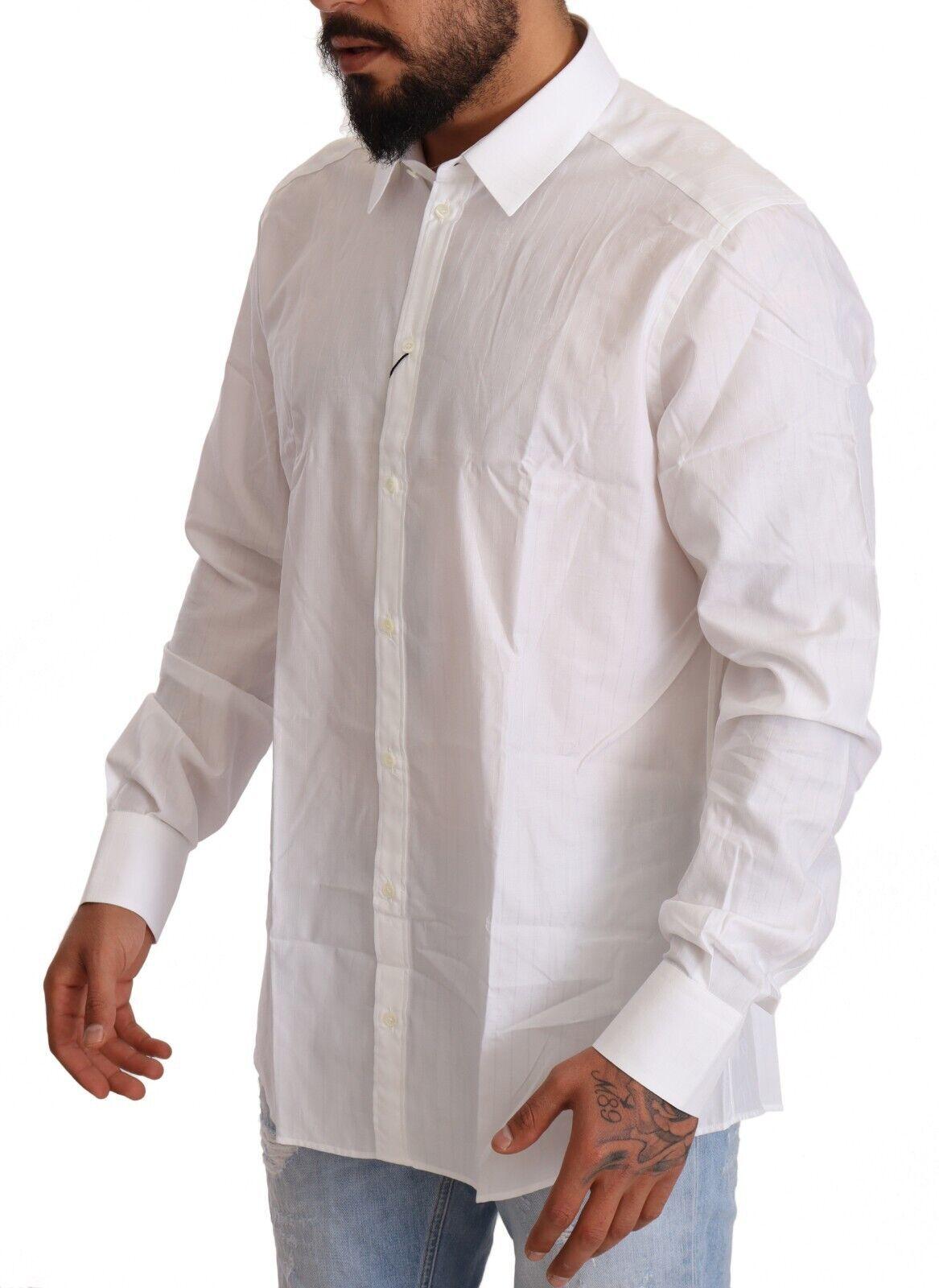 Dolce & Gabbana  Classic Fit Cotton Shirt - White