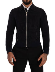 Dolce & Gabbana Stunning  Lambskin Leather Coat Jacket