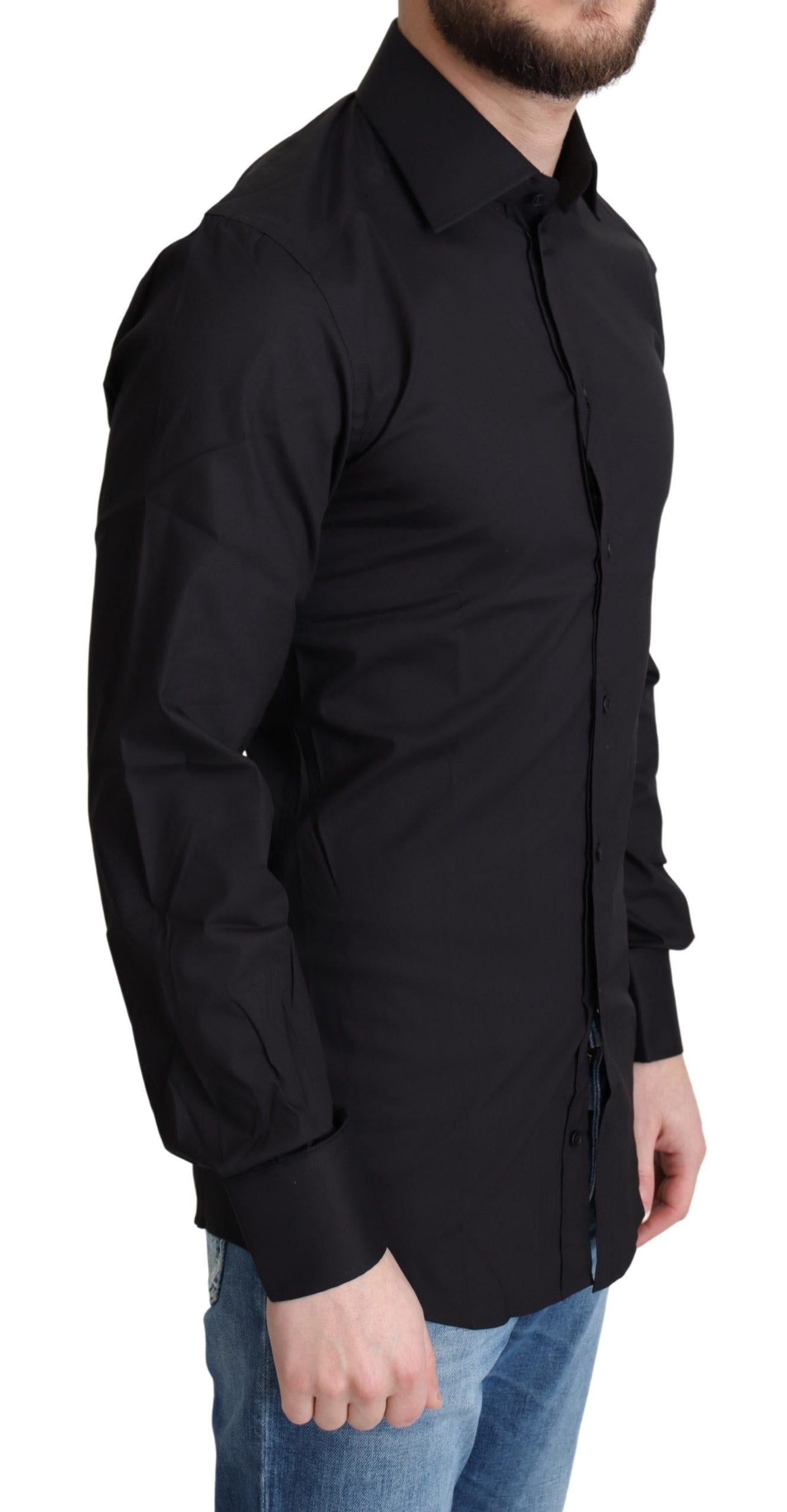 Dolce & Gabbana  Classic Fit Cotton Shirt - Black