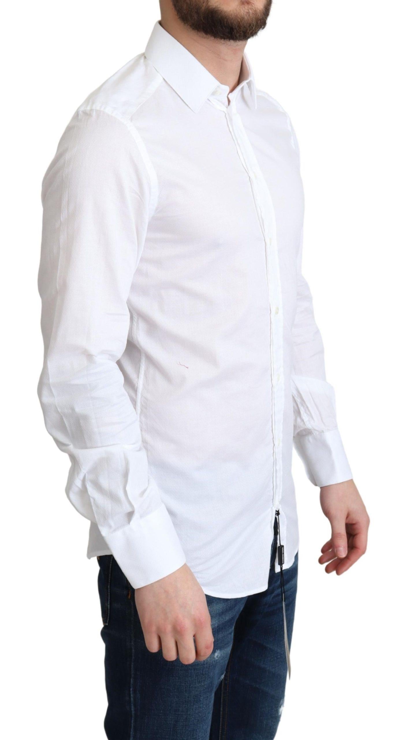 Dolce & Gabbana  Classic Fit Long Sleeve Dress Shirt White