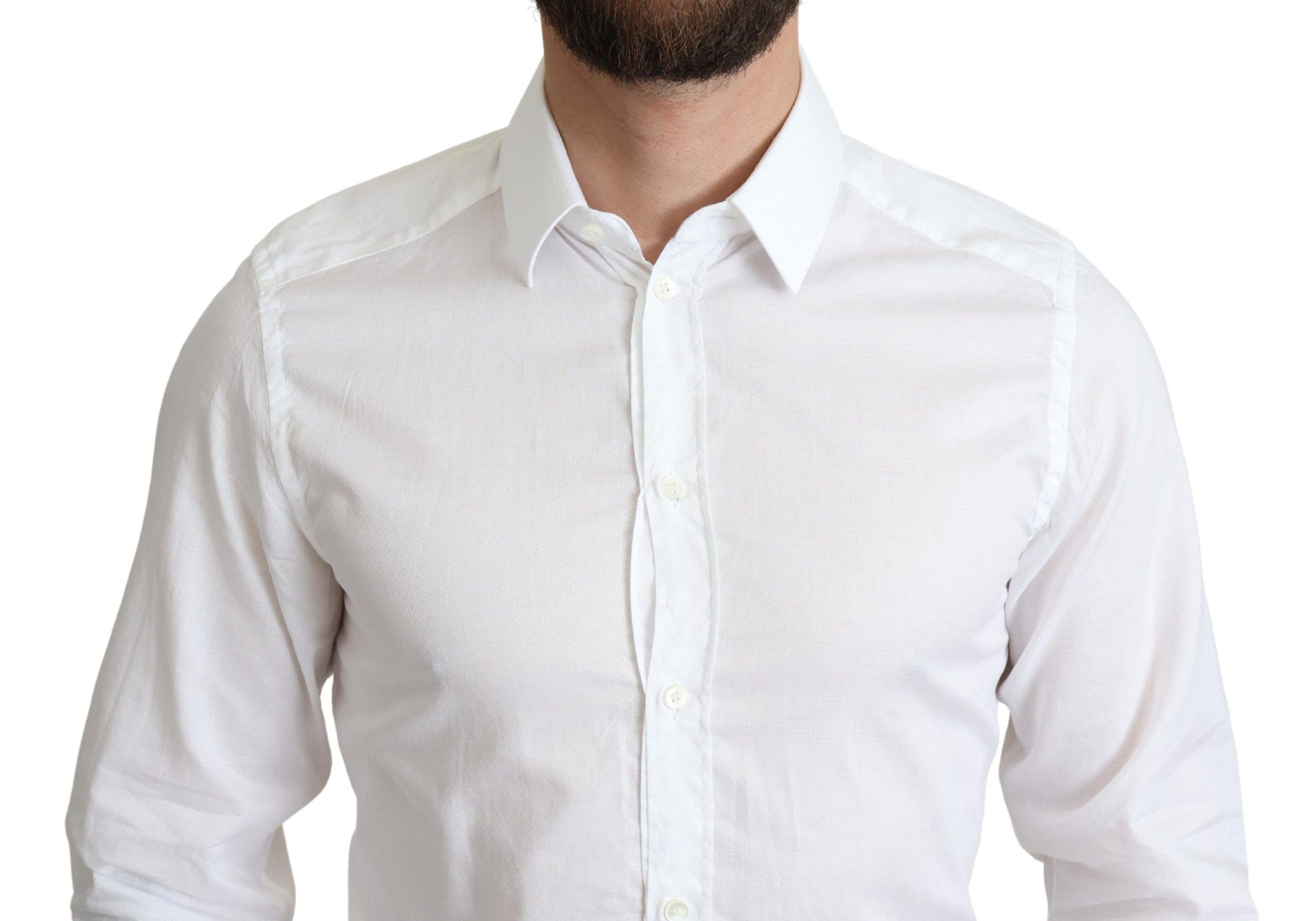 Dolce & Gabbana  Classic Fit Long Sleeve Dress Shirt White