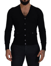 Dolce & Gabbana Button Down Wool Cardigan Sweater