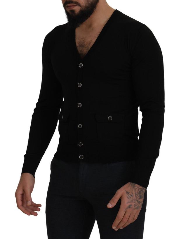 Dolce & Gabbana Button Down Wool Cardigan Sweater