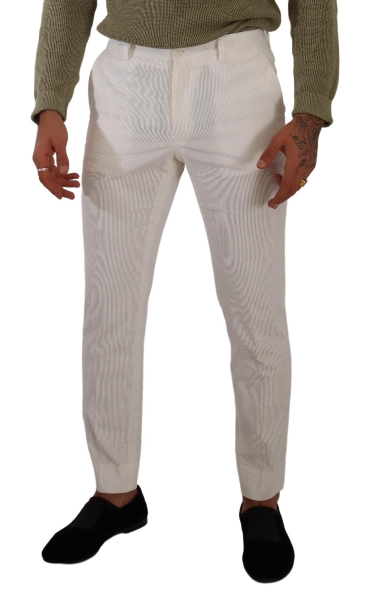 Dolce & Gabbana Men's Slim Fit Corduroy Trousers