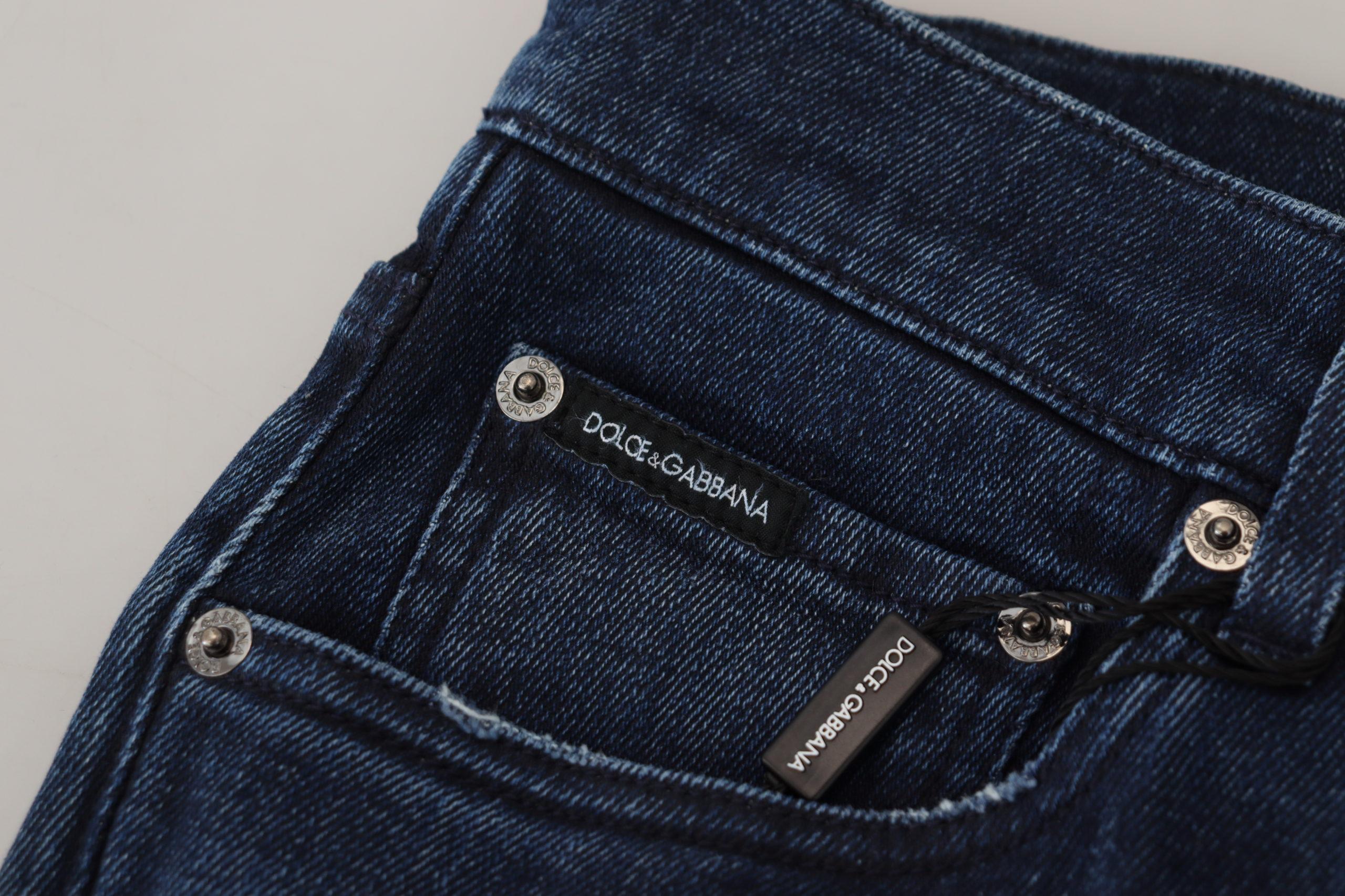 Dolce & Gabbana Men's Distressed Slim Fit Jeans