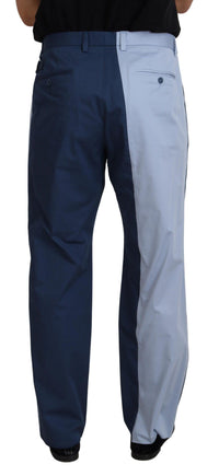 Dolce & Gabbana Classic Fit Blue Wool Dress Pants