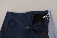 Dolce & Gabbana Classic Fit Blue Wool Dress Pants