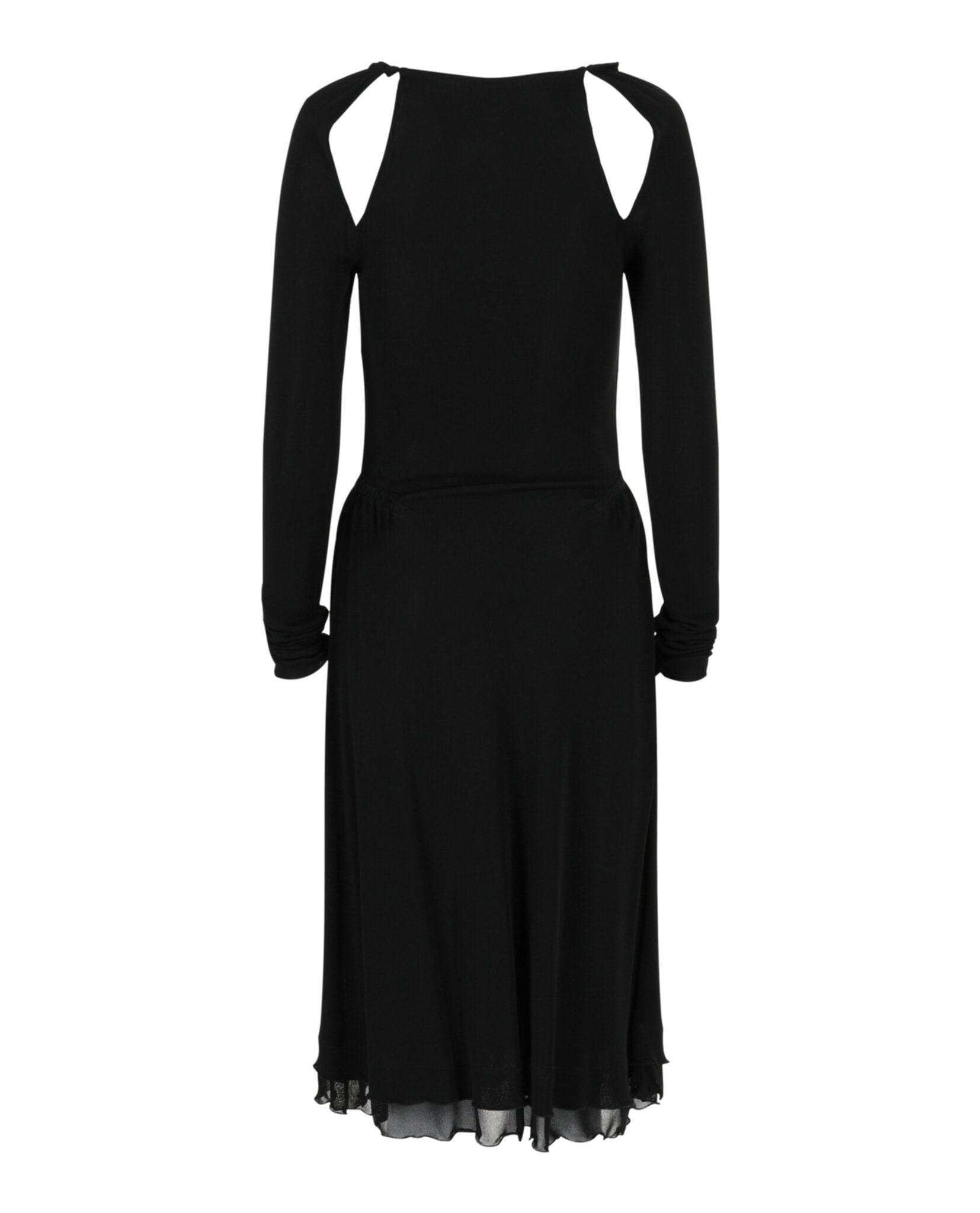 Ferragamo Womens Cut-Out Detailed Midi Dress