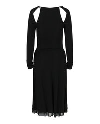 Ferragamo Womens Cut-Out Detailed Midi Dress