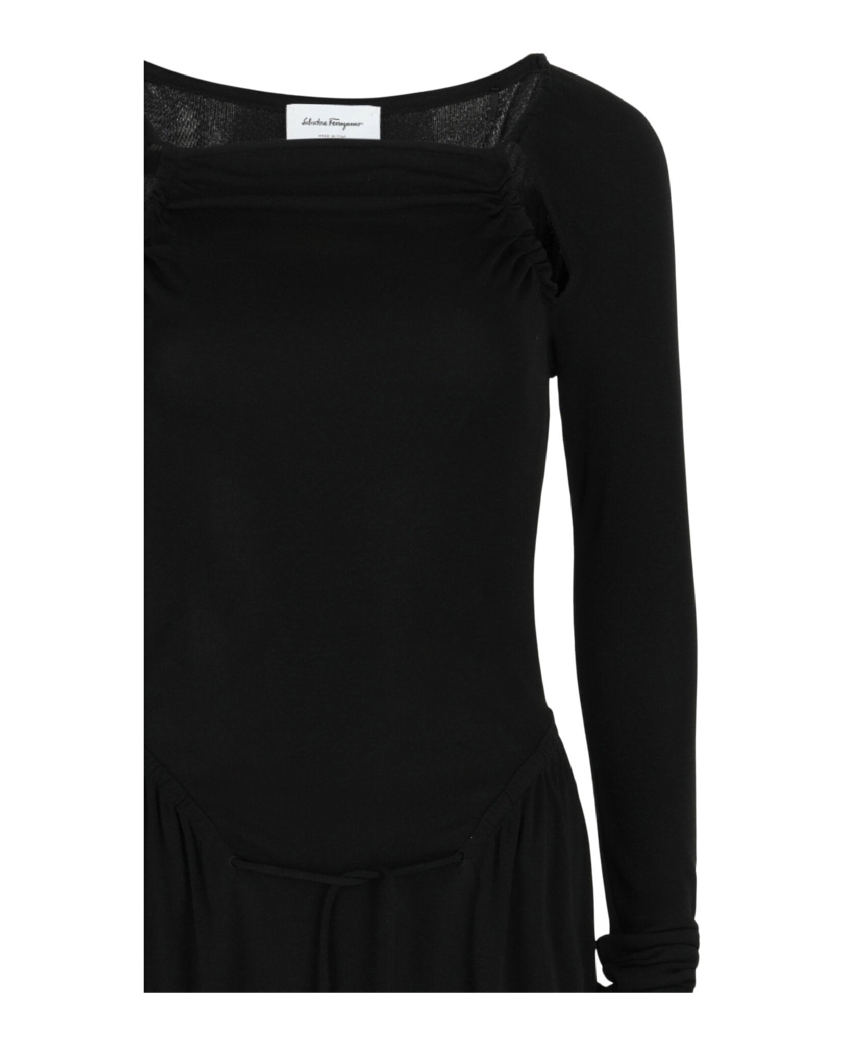 Ferragamo Womens Cut-Out Detailed Midi Dress