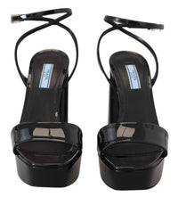 Prada Patent Leather Block Heel Sandals12