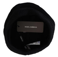 Dolce & Gabbana Black Wool Beanie