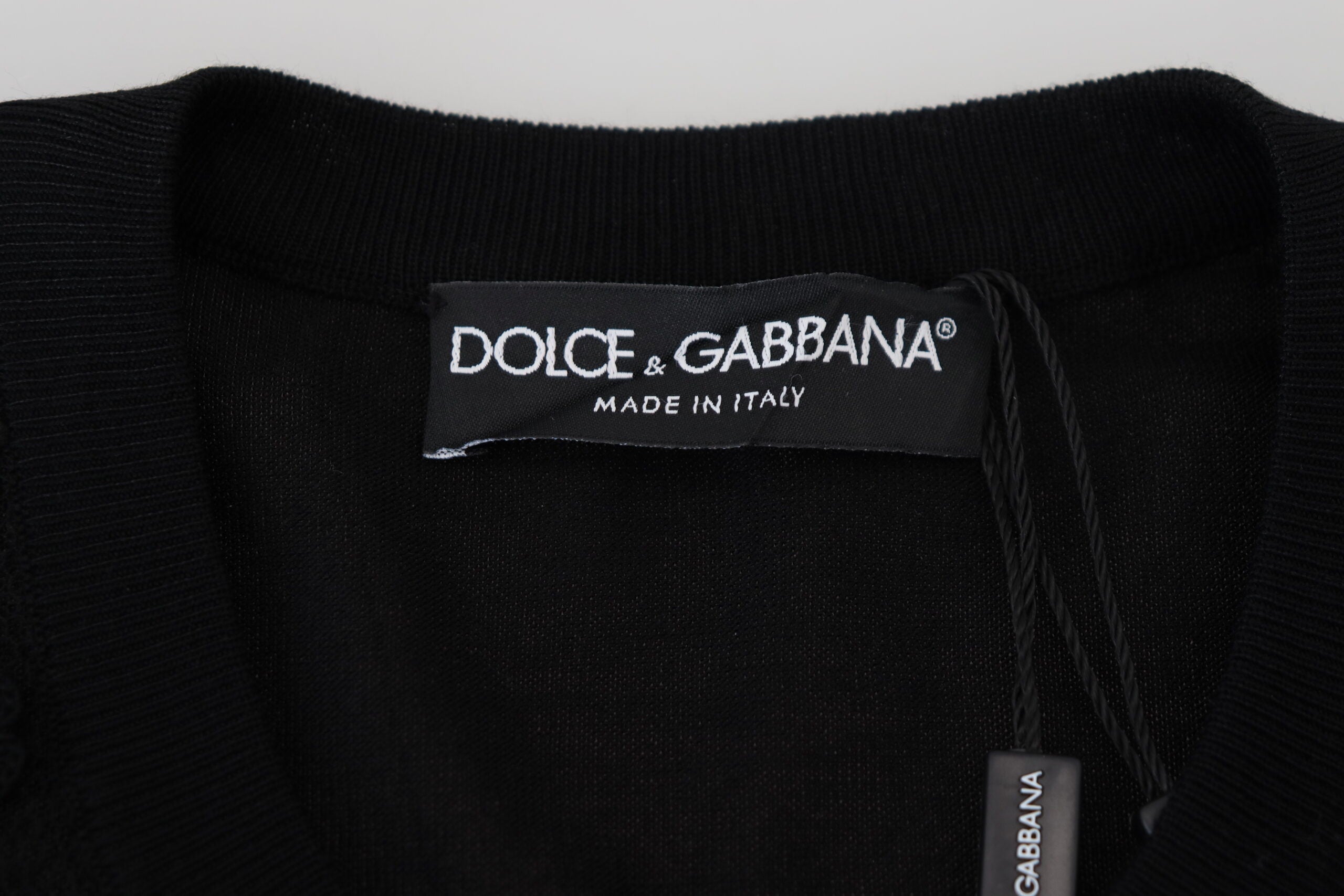 Dolce & Gabbana Women's Black Lace Trim Cardigan