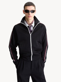 SAINT LAURENT PARIS Cassandre Track Jacket In Jersey Women