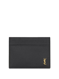 SAINT LAURENT Saint Laurent Men Portacarte "Tiny Cassandre" In Pelle Martellata