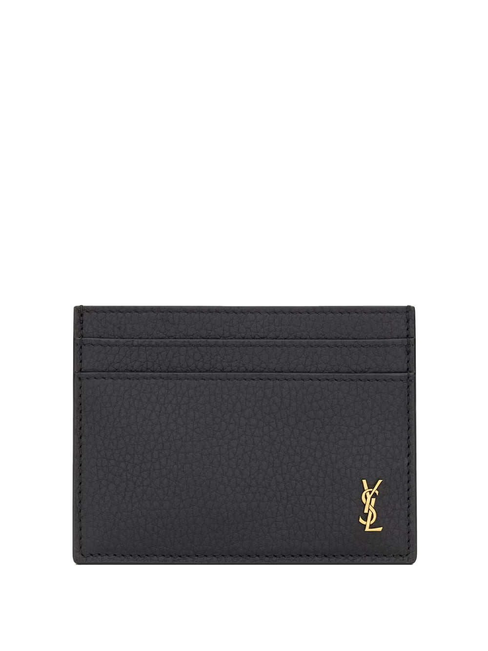 SAINT LAURENT PARIS Portacarte "Tiny Cassandre" In Pelle Martellata Women