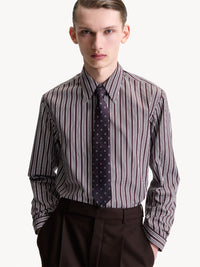 SAINT LAURENT PARIS Silk Jacquard Tie Women