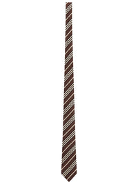 Saint Laurent Men Striped Silk Tie