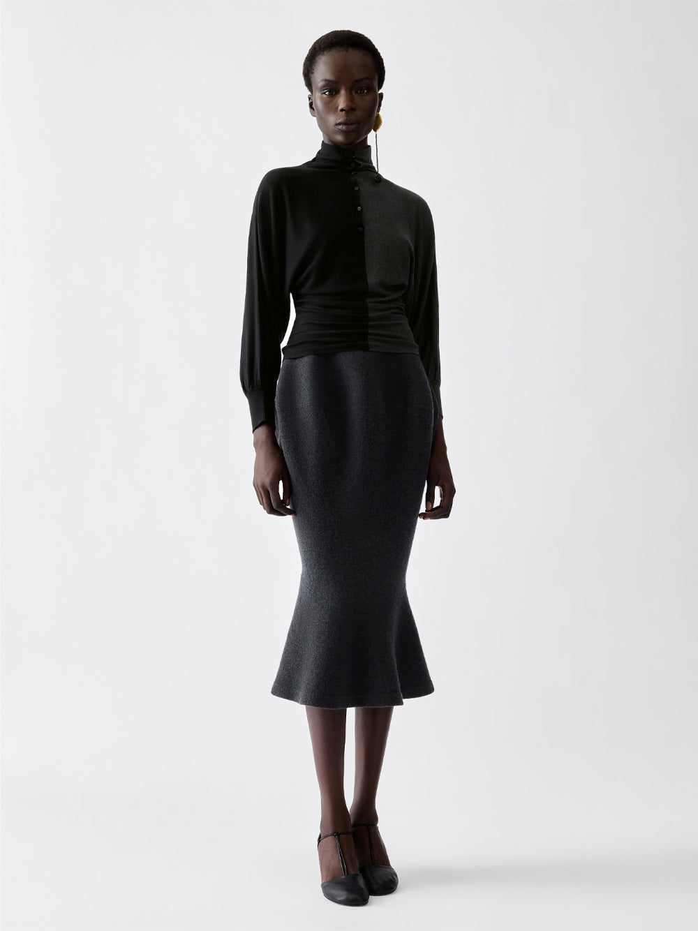 JACQUEMUS "Le Polo Losange" In Maglia Bicolore Women