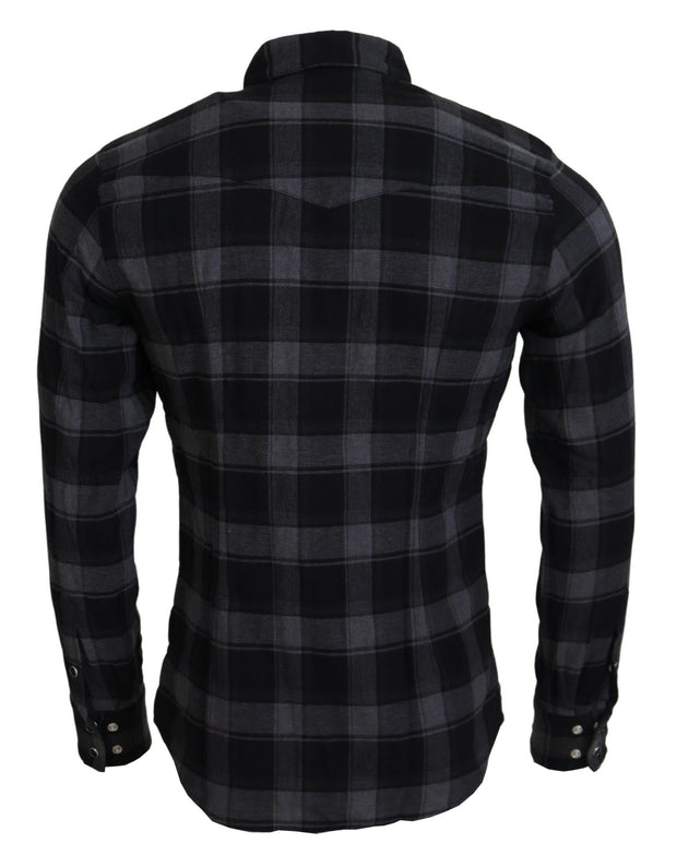 Dolce & Gabbana Checkered Long Sleeve Shirt in