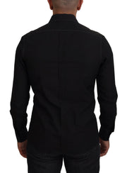 Dolce & Gabbana Classic  Cotton Collared Long Sleeve Shirt