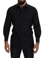 Dolce & Gabbana Classic  Cotton Collared Long Sleeve Shirt