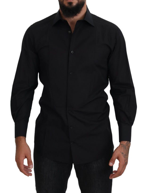 Dolce & Gabbana Classic  Cotton Collared Long Sleeve Shirt