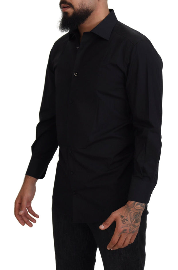 Dolce & Gabbana Classic  Cotton Collared Long Sleeve Shirt