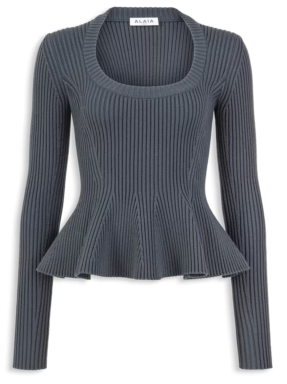 ALAÏA Top Peplum A Coste Women