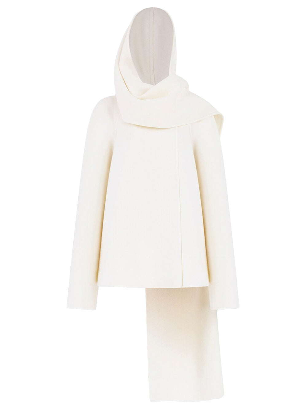 ALAÏA Cappotto Con Sciarpa In Lana Women