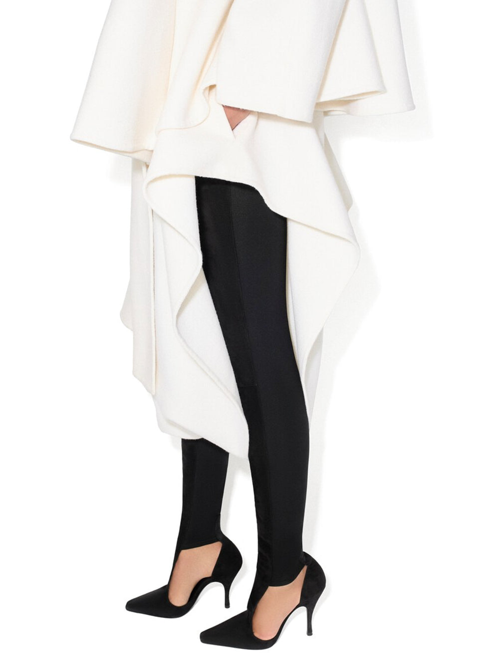 ALAÏA Cappotto Con Sciarpa In Lana Women
