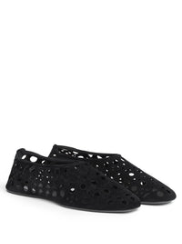 ALAÏA Pantofole Vienne In Pelle Di Vitello Effetto Velluto Women